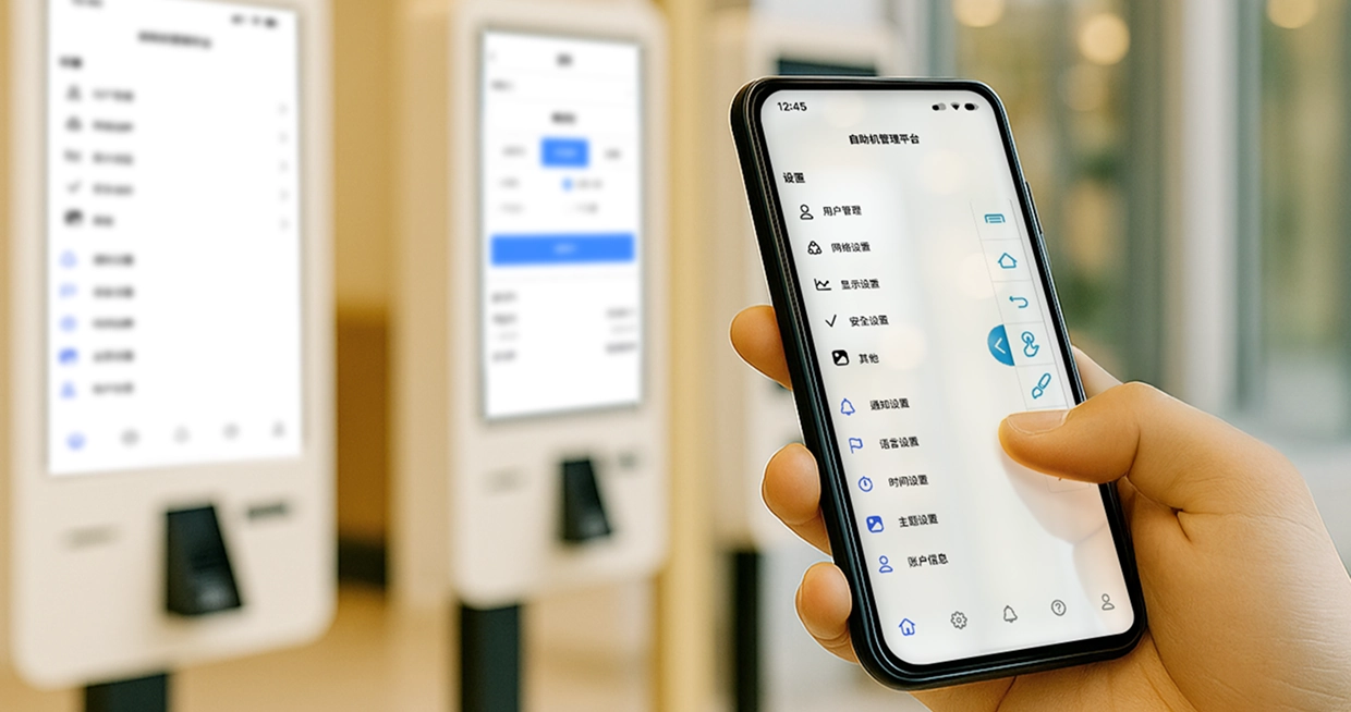 远程控制门店自助设备使用电脑或手机即可轻松实现