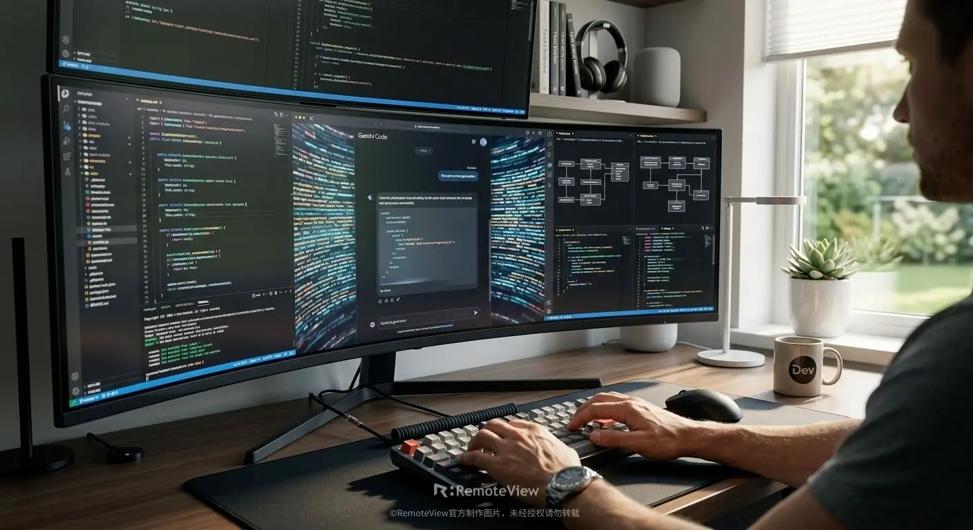 Vibe Coding 实操场景：程序员使用 Kimi 与 Gemini 多屏协作并开启 RemoteView 安全沙箱